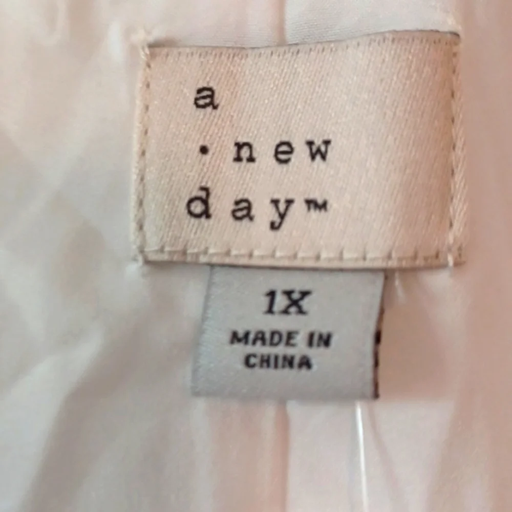 *NWT* A New Day White Mini Vest Dress Sz 1x - Picture 5 of 6